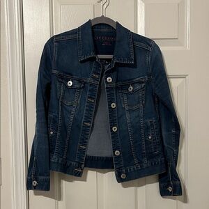 EUC Liverpool Jean Jacket w/ inside pocket John Lennon & Paul McCartney message